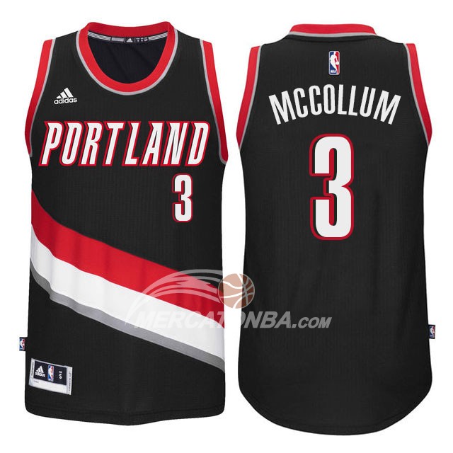 Maglia NBA Mccollum Portland Trail Blazers Negro